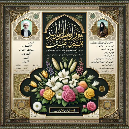 اعلامیه ترحیم مناسب اشتراک‌گذاری در شبکه‌های اجتماعی