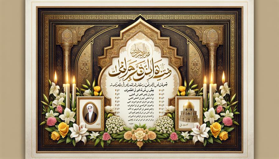 طراحی آگهی فوت رسمی برای اطلاع‌رسانی گسترده