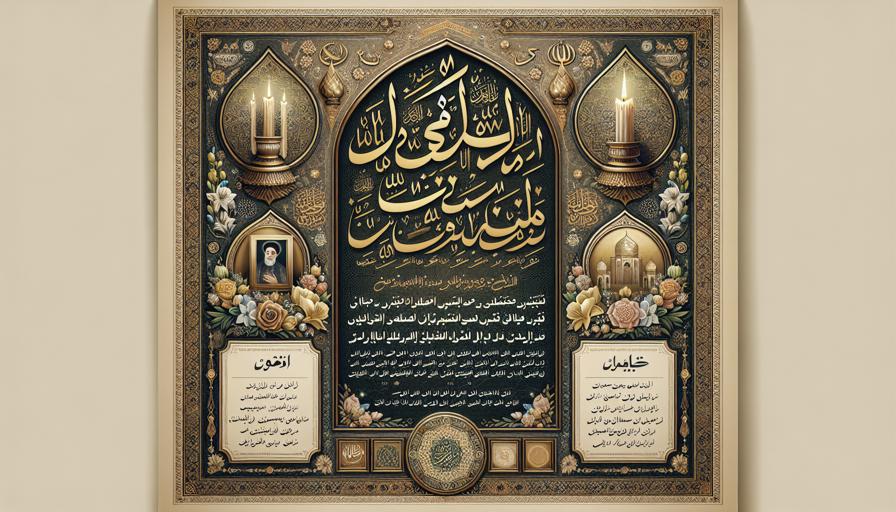 نحوه اعلامیه فوت در مناسبت‌های خاص مذهبی و ملی