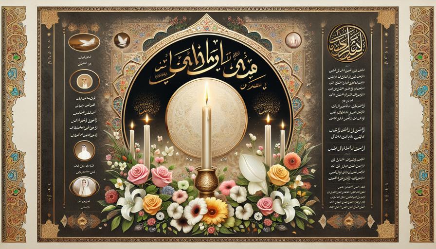 بهترین سبک طراحی برای اعلامیه ترحیم بانوان