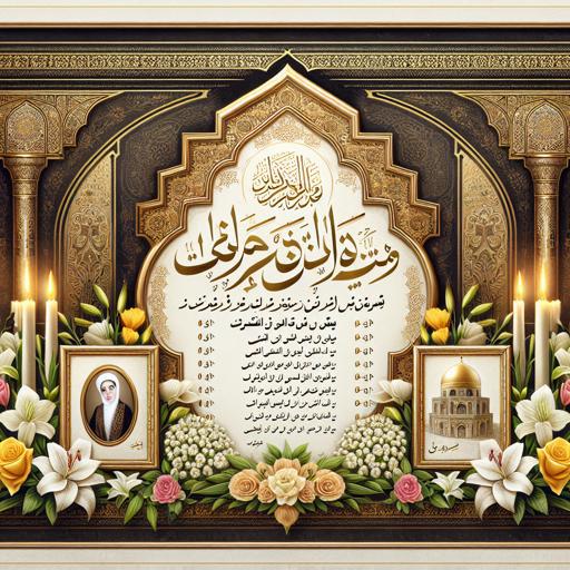 طراحی آگهی فوت رسمی برای اطلاع‌رسانی گسترده