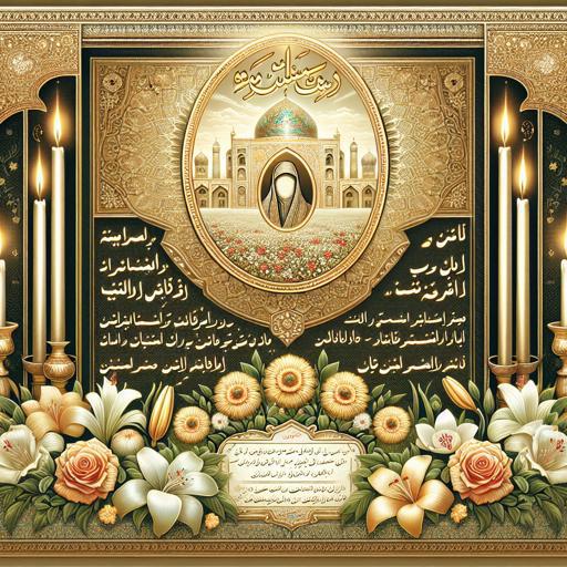 نمونه‌های محبوب اعلامیه ترحیم افقی و عمودی