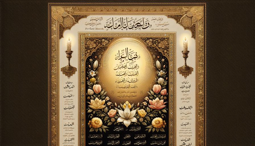 استفاده از پس‌زمینه‌های ساده یا طرح‌دار در اعلامیه ترحیم