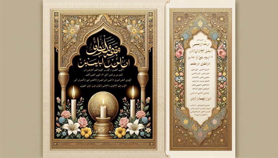 اعلامیه ترحیم رسمی برای مراسم‌های بزرگ و عمومی