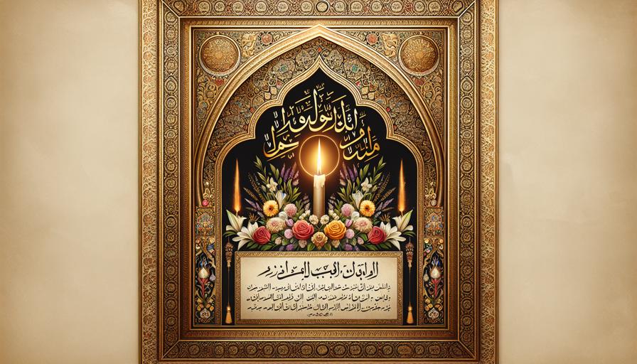 اصول ترکیب‌بندی متن و تصویر در طراحی اعلامیه ترحیم