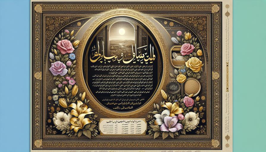 استفاده از اشعار کوتاه فارسی در آگهی فوت