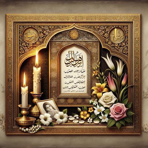 بررسی تاثیر فضای سفید در زیبایی اعلامیه ترحیم