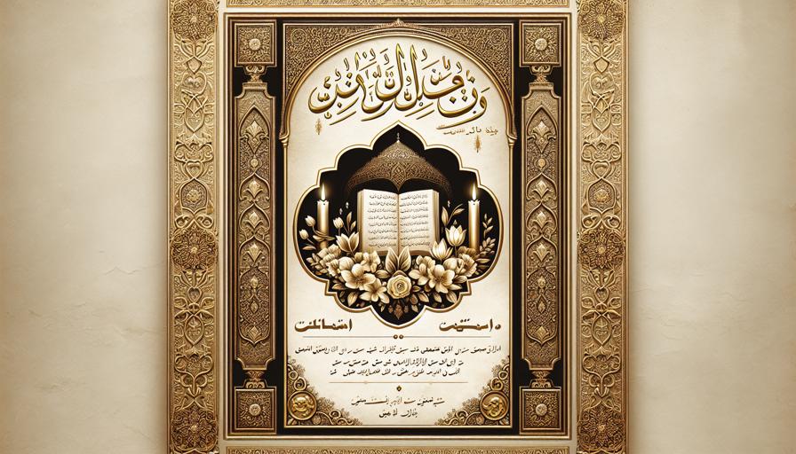 نقش حروف برجسته در طراحی آگهی فوت حرفه‌ای