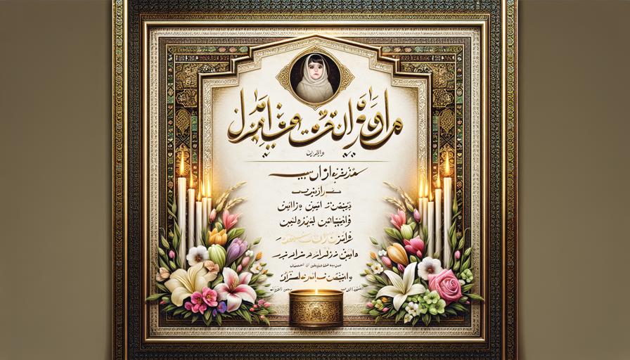 نمونه اعلامیه ترحیم برای همسر؛ متنی عاشقانه و سنگین