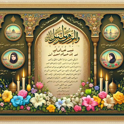 اهمیت فونت تیتر در اولین نگاه به اعلامیه ترحیم
