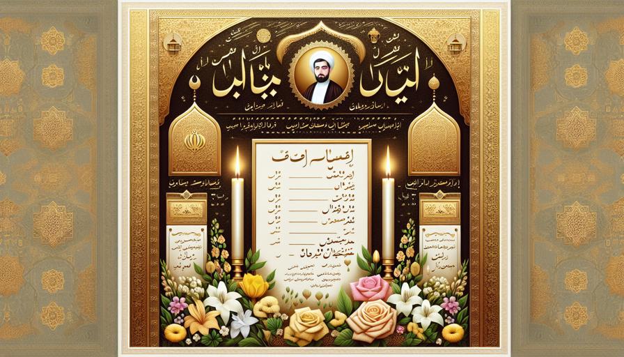 طراحی آنلاین اعلامیه ترحیم مذهبی؛ قالب‌های مناسب مجالس اسلامی