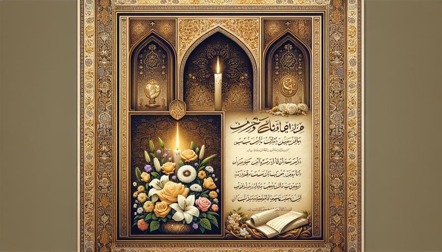 چگونه اعلامیه ترحیم را برای فضای مذهبی طراحی کنیم
