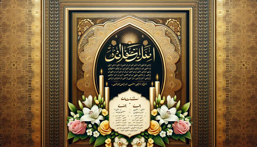 ایده‌هایی برای طراحی اعلامیه ترحیم ساده در فرمت سیاه‌وسفید