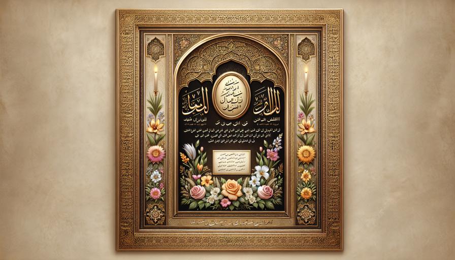 اهمیت فاصله‌گذاری و چینش متن در آگهی فوت