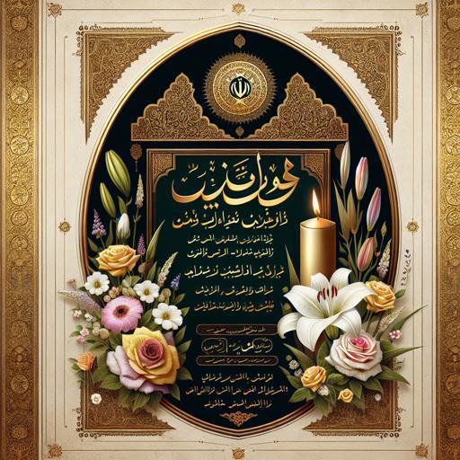 ساخت آنلاین اعلامیه ترحیم رنگی و سیاه‌وسفید؛ انتخاب با کاربر