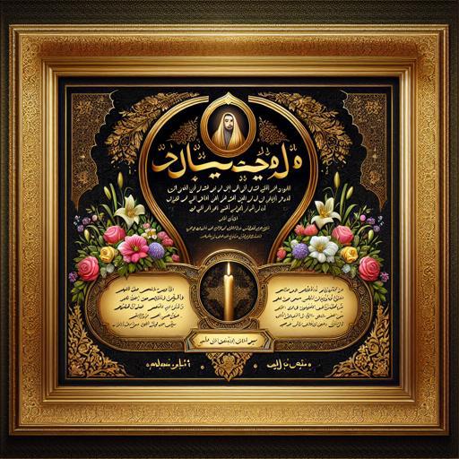 نقش حاشیه‌های مشکی در انتقال حس سوگواری