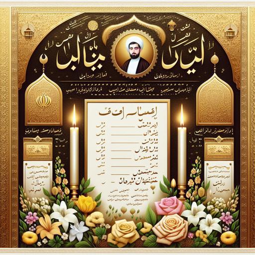 طراحی آنلاین اعلامیه ترحیم مذهبی؛ قالب‌های مناسب مجالس اسلامی