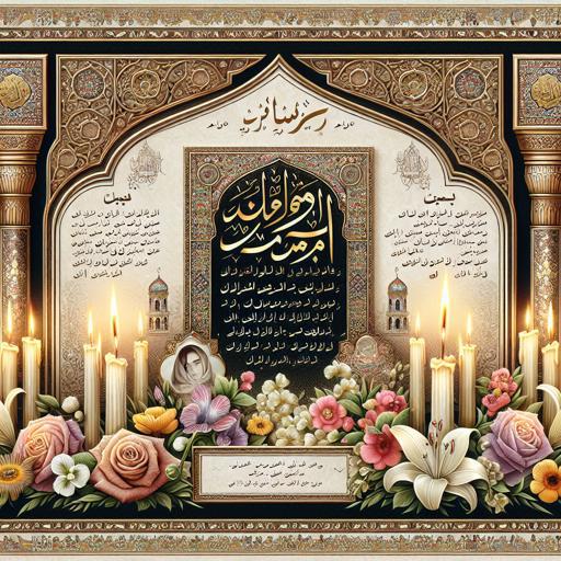 چگونه یک آگهی فوت با طراحی مدرن و ساده داشته باشیم