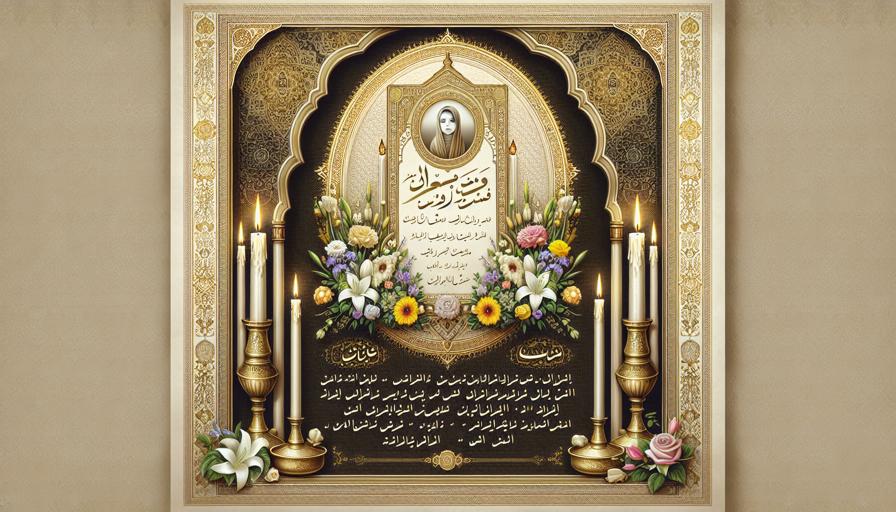 چگونه اعلامیه ترحیم را برای افراد فرهنگی طراحی کنیم