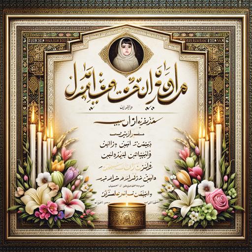 نمونه اعلامیه ترحیم برای همسر؛ متنی عاشقانه و سنگین