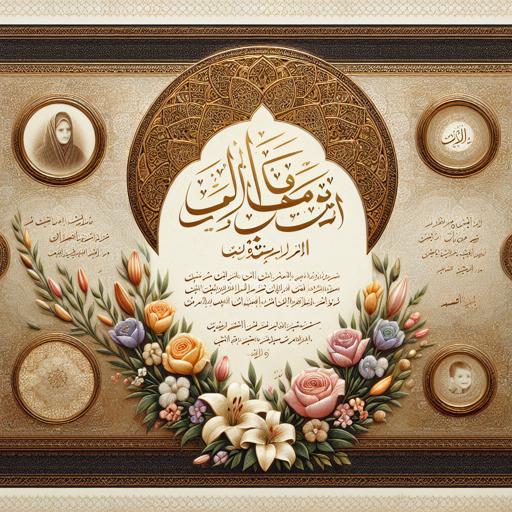 استفاده از خطوط خوشنویسی در عنوان آگهی فوت