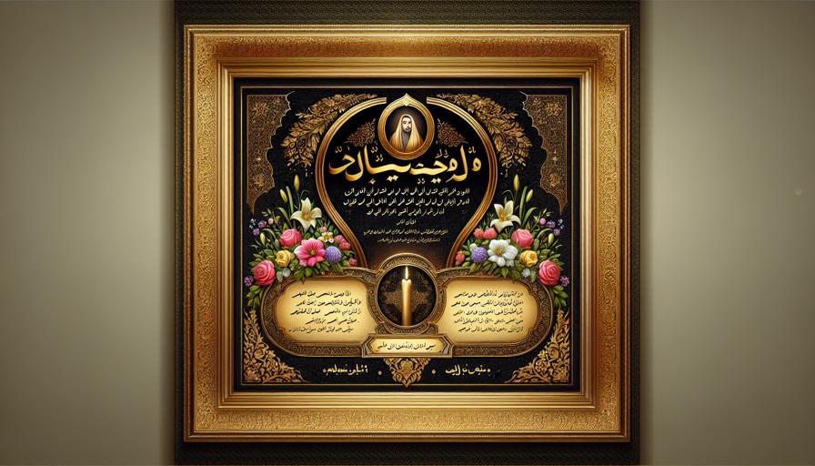 نقش حاشیه‌های مشکی در انتقال حس سوگواری