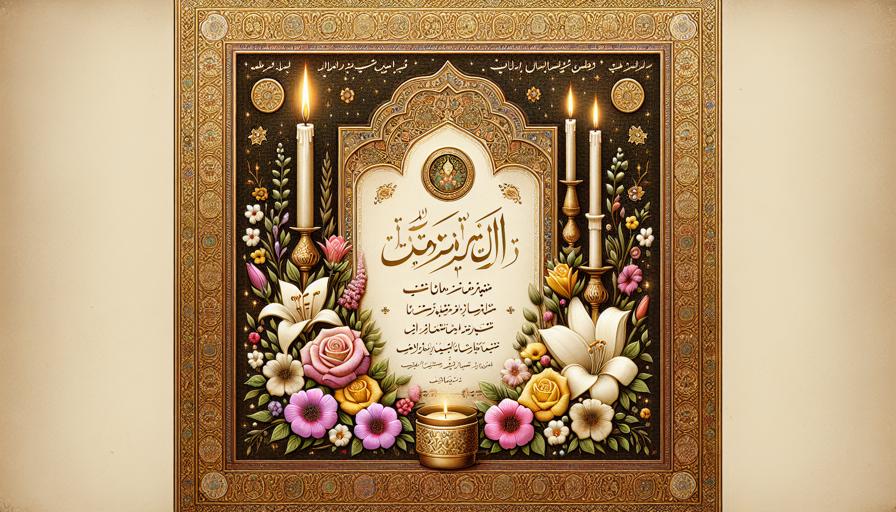 استفاده از خطاطی سنتی در طراحی اعلامیه ترحیم