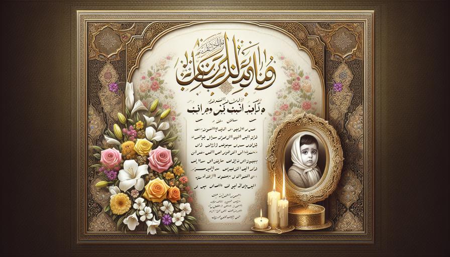 طراحی اعلامیه ترحیم در موبایل با قابلیت ویرایش آنلاین