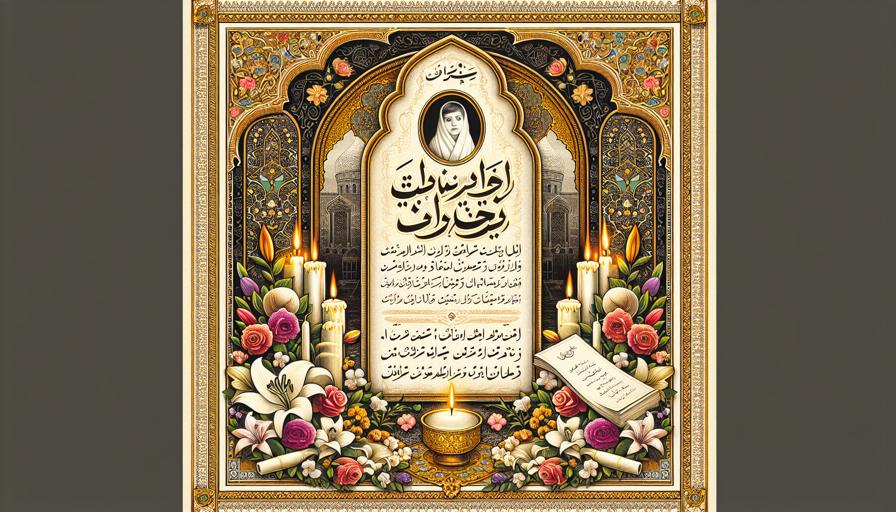 نقش آیات قرآنی در نوشتن آگهی ترحیم