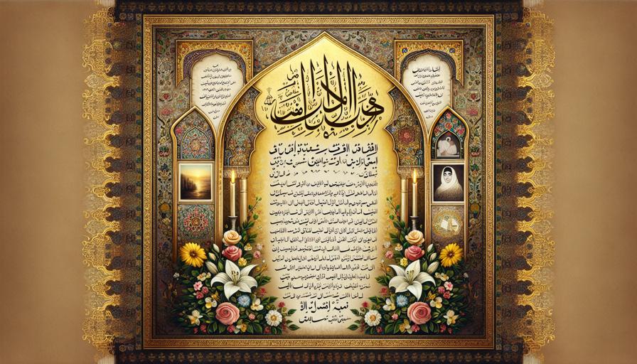 اعلامیه ترحیم ساده برای مراسم‌های خانوادگی و خصوصی