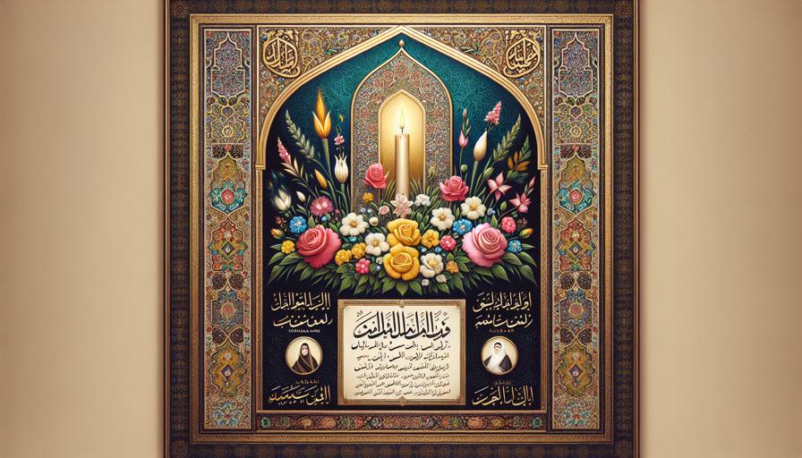 چگونه از اشعار فارسی و عربی در اعلامیه فوت استفاده کنیم