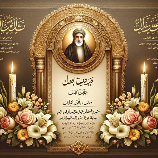 اعلامیه ترحیم با تمرکز بر احترام و سادگی