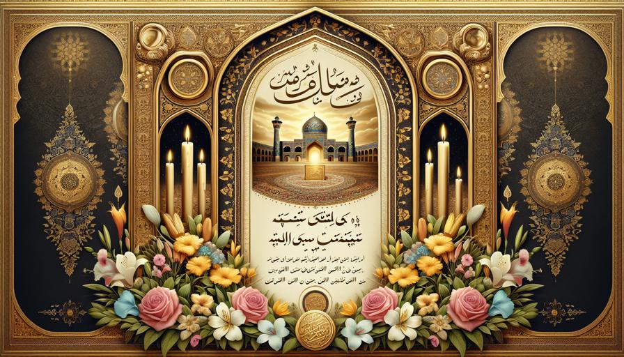 آگهی فوت آنلاین با پس‌زمینه اسلامی؛ طرح‌های ویژه مراسم