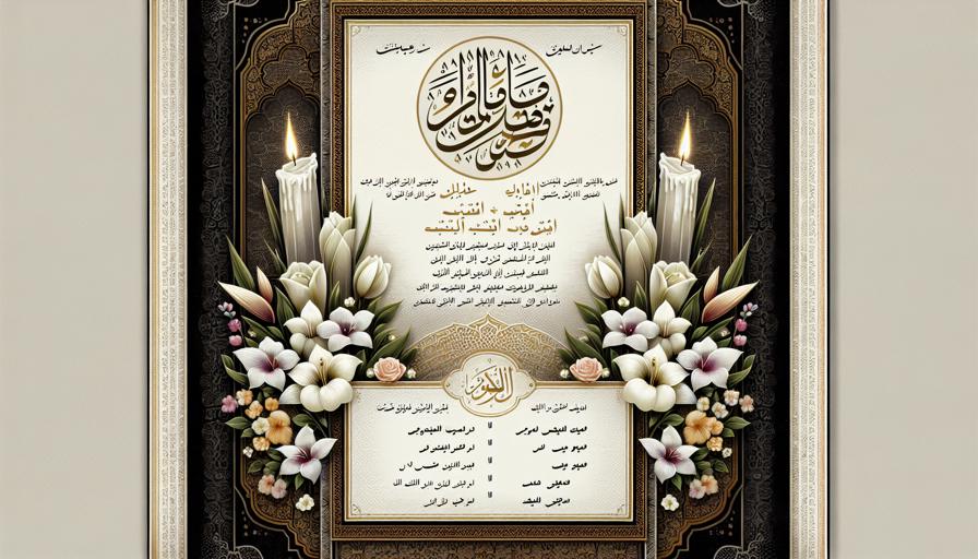 ساخت آنلاین طرح ترحیم کلاسیک؛ ساده و بسیار شیک