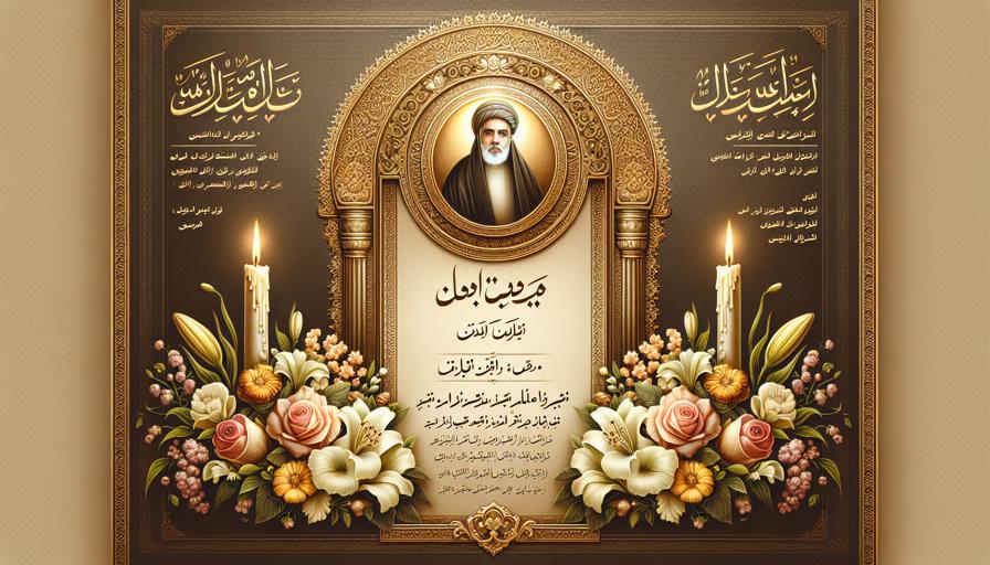 اعلامیه ترحیم با تمرکز بر احترام و سادگی