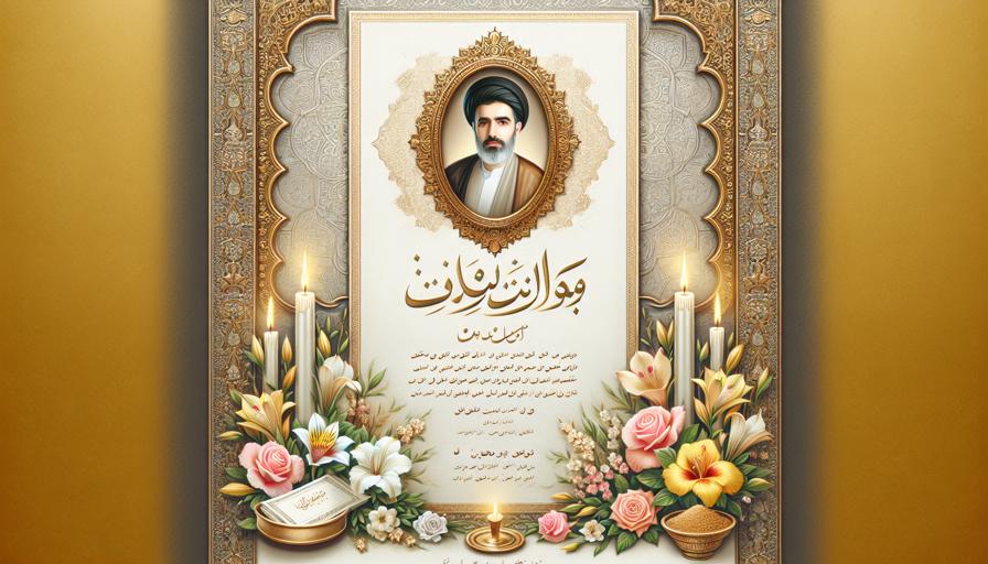 چگونه اعلامیه ترحیم را برای مناسبت‌های خاص طراحی کنیم (مثل چهلم یا سالگرد)