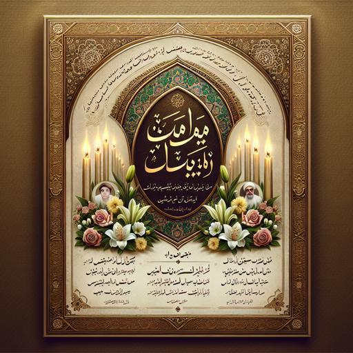 نکات طراحی اعلامیه ترحیم برای مراسم چهلم و سالگرد