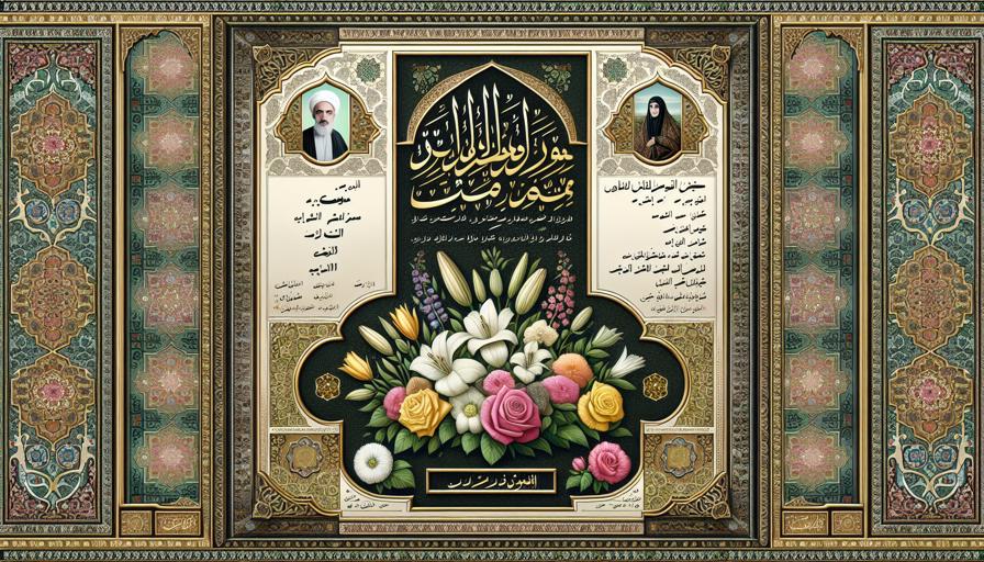 اعلامیه ترحیم مناسب اشتراک‌گذاری در شبکه‌های اجتماعی