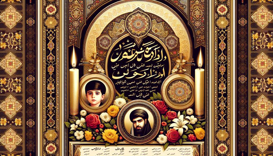راهنمای استفاده از تایپوگرافی فارسی در اعلامیه ترحیم