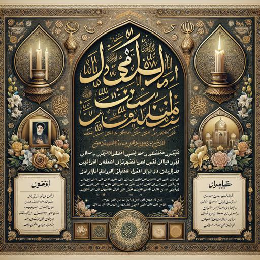 نحوه اعلامیه فوت در مناسبت‌های خاص مذهبی و ملی