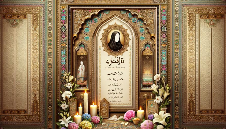 طراحی سریع و آسان آگهی فوت بدون نیاز به مهارت خاص