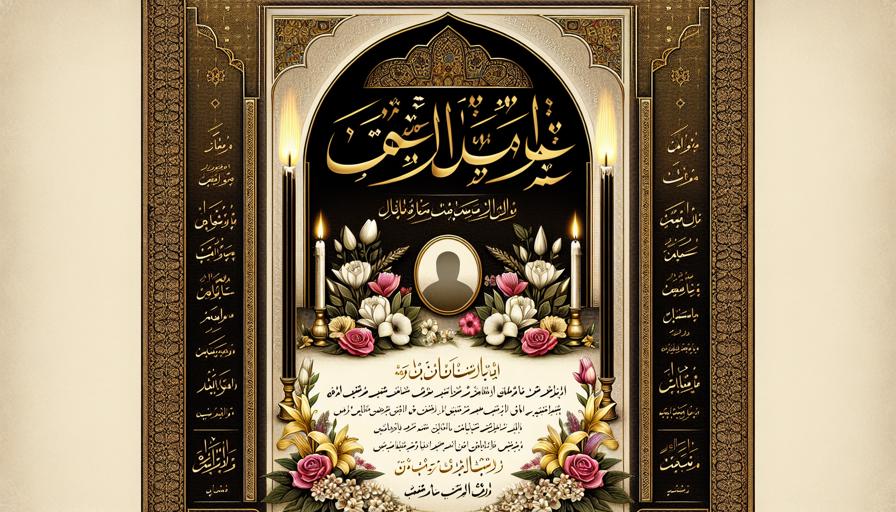 چگونه در خانه و بدون کامپیوتر اعلامیه ترحیم بسازیم